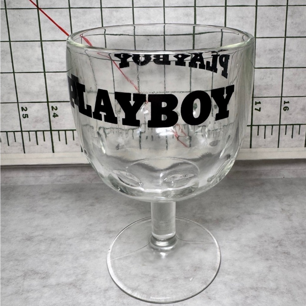 Authentic ‘Playboy’ VTG dimpled bar glass